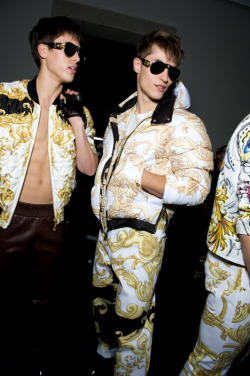 Sym-Metry:  Backstage At Versace 