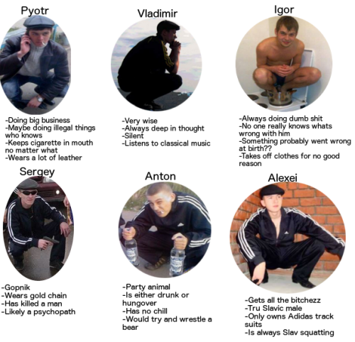 tupaya-devushka:slavsquatgod:tag yourself, I’m Vladimir @rrrrromashka