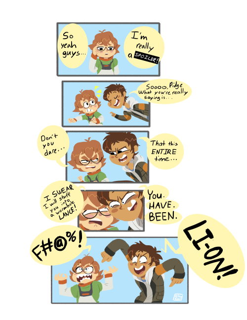 artofkelseywooley: I feel Pidge’s entire secret was meant to lead to this pun.