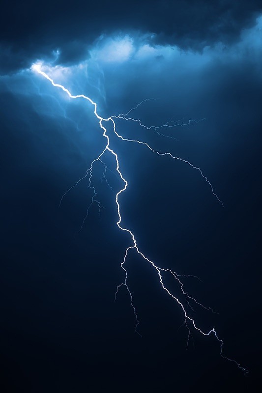lmmortalgod:  Lightning with dramatic cloudscape by Johan Swanepoel