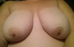 wickedlywenchy:  Happy Friday Happy friday to you too!! I feel like I should be topless too:-) Btw….these beauties are courtesy of damnthosehips.tumblr.com!  Just an awesome pair of tits