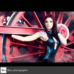 susanwayland:  This wonderful image is a tiny teeny preview of the work I did with Markus of @sm_photographic during last autumn. I totally LOVE the photo - hope you guys too! So enjoy the pic and your Sunday! 😃 #train #steam #latex #model #susanwayland