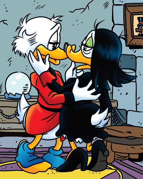  Scrooge longed to see Magica so much that he flew to Italy to be with her ♥ She missed him just as 