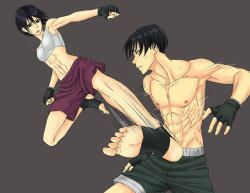 aboutmikasa:  Levi vs Mikasa by Nicodevilish