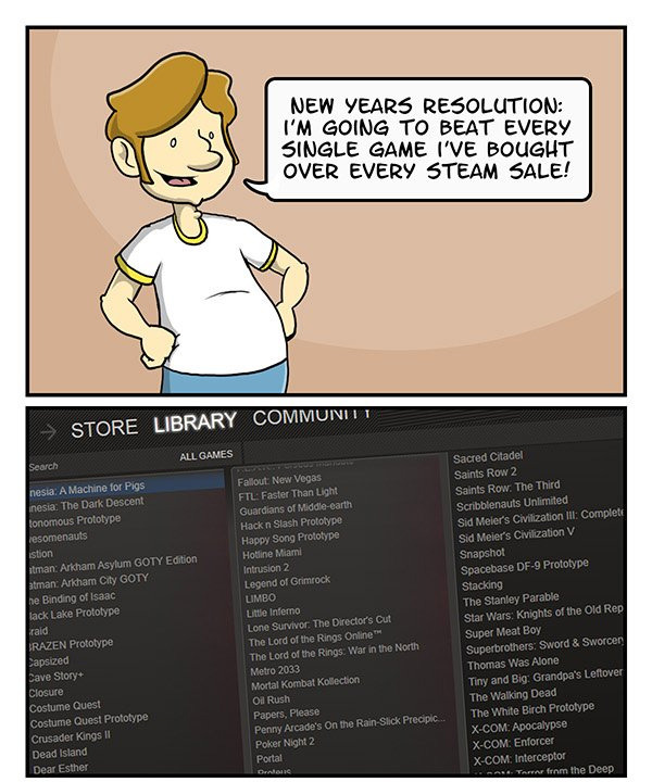 dorkly:  After the Steam Sale 