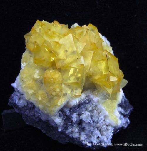 Cadmian Smithsonite on Galena - Tsumeb Mine, Namibia