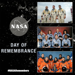 mrkaepora:    Today we pause in our normal routines and reflect on the contributions of those who lost their lives trying to take our nation farther into space. On our annual Day of Remembrance, please join us in giving thanks for the legacy of the STS-10