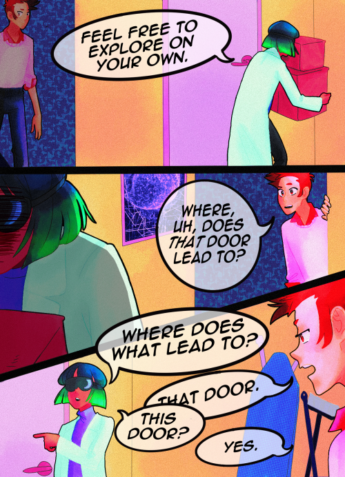 bafishka: Oh, you mean this door?Guess what! We’re now on Tapas and Webtoon! Go check us out!I
