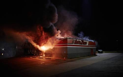 micdotcom:  20 photos show exactly what happened in Ferguson last night (2 of 2)  As dawn crept over Ferguson and its neighboring suburbs, the task of rebuilding after a night filled with tragedy loomed large. And it’s not tragic because stores were