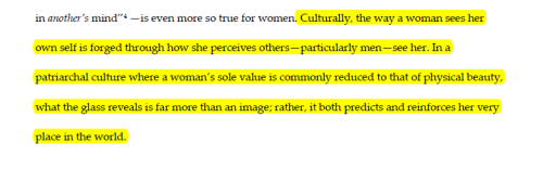 soracities:  “Male fantasies, male fantasies”1. John Berger, Ways of Seeing2. Adrienne Rich, Of Woman Born3. Susan Lee Bartky,   Femininity and Domination: Studies in the Phenomenology of Oppression  4. Theodora Hermes, “Reflections in Contemporary