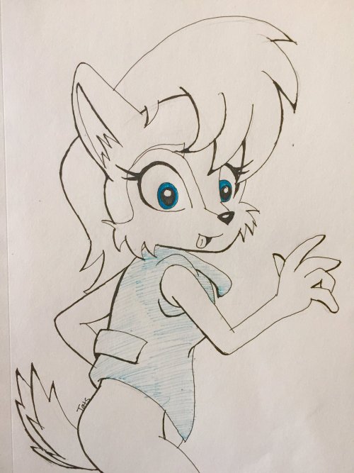 tatsdoodles:  Day 2 of Inktober! Will I be able to do 31 Sonic characters? Who knows?!–You can also find me on Tumblr || Twitter || Patreon 
