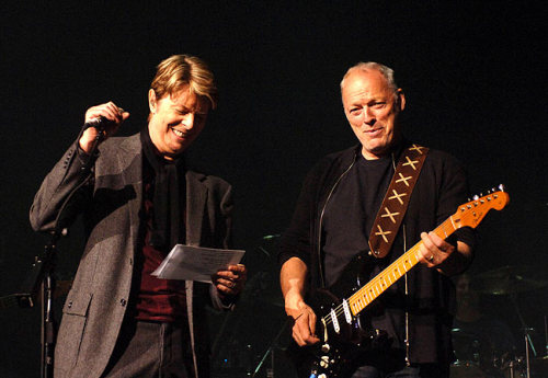 prophets-of-prog:  David Bowie & David Gilmour