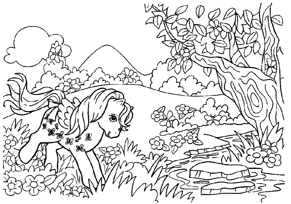 Heck Yeah Pony Scans Glownshowpony G1 My Little Pony Coloring Pages