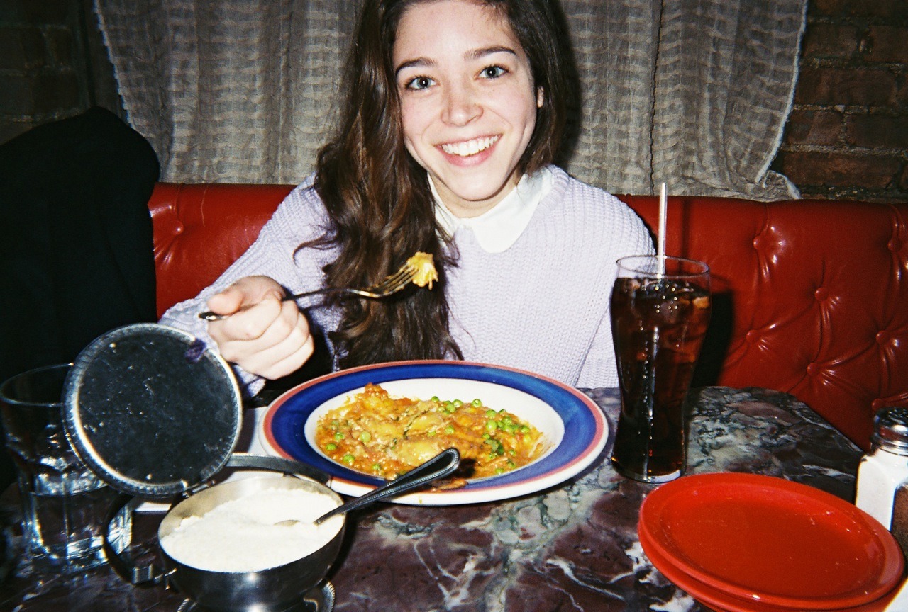 americanapparel:  Miranda in the Fisherman Pullover. 