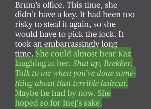 Sometimes I Forget The Crows Are Only Sixteen. And Then Something Like This Comes Along And I Just. Remember.