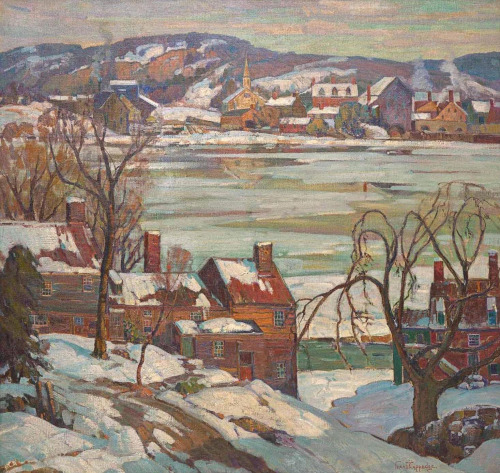 Fern Isobel Coppedge (1883-1951) - Winter decorationOil on canvas. Painted c.1935.38.25 x 40 inches,