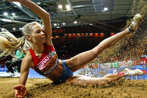 steveinaspeedo:  Hard Body of the Day: Russian long-jumper Darya Klishina. Click HERE for more “hard bodies of the day.”