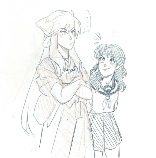 aaliyah-draws: I was rewatching some Inuyasha episodes and sketched this