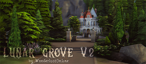 Lunar Grove- Residential LotHey everyone! I have recently started building CC-free builds and I thou