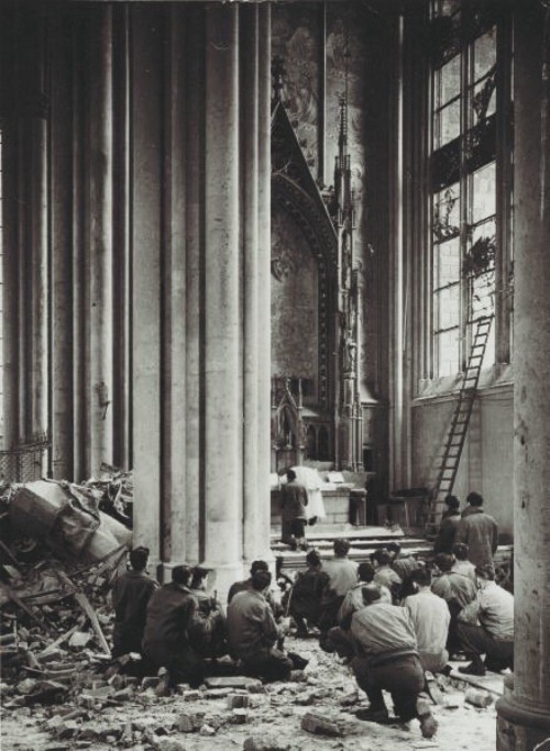 Cologne Cathedral, 1945.