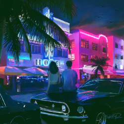 1motel:80s neon aesthetic   for @sadmemegf