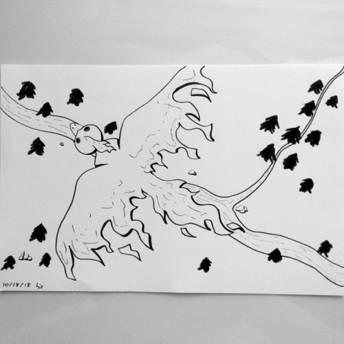 Inktober Day 18. Birds Eye View