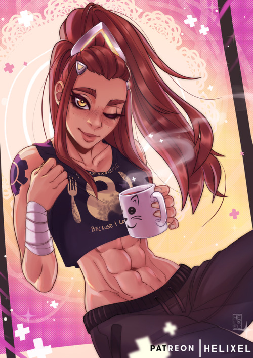 helixel:Brigitte won last months fan art poll over on patreon, my first time drawing her. :)[ https: