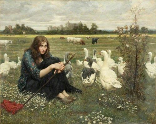 The Goose Girl by Valentine Cameron Prinsep, 1878