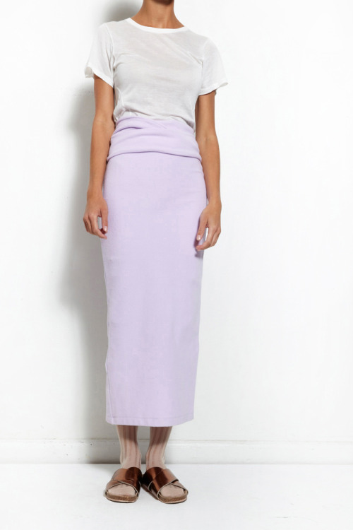 Eckhaus Latta fleece skirt with waist wrap via mrlarkin.net