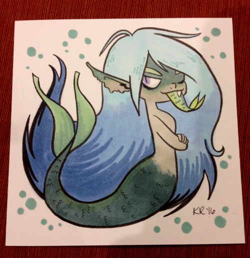 An infestation of surly, salty merms.I get kinda anxious drawing commissions at conventions, so at G