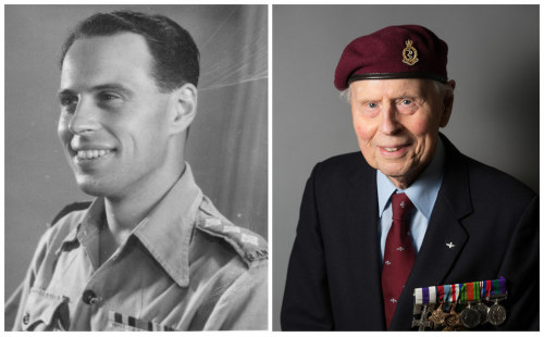 corsetmakersotherhalf: audreysparkle:   ed-pool:  Photos of Normandy Veterans, then and now via Buzzfeed   @khakicolonel   Proper hero’s 