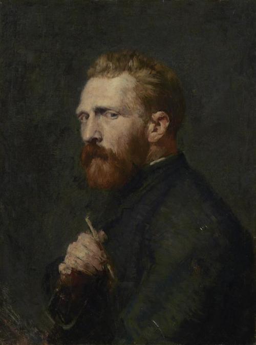 laclefdescoeurs:Portrait of Vincent van Gogh, 1886, John Peter Russell