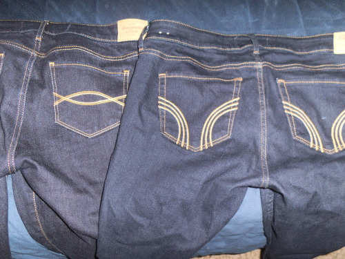 inhollisteronly: Coudlnt decide what jeans to wear Any thought? My dark wash Finch jeans or Hollis? 