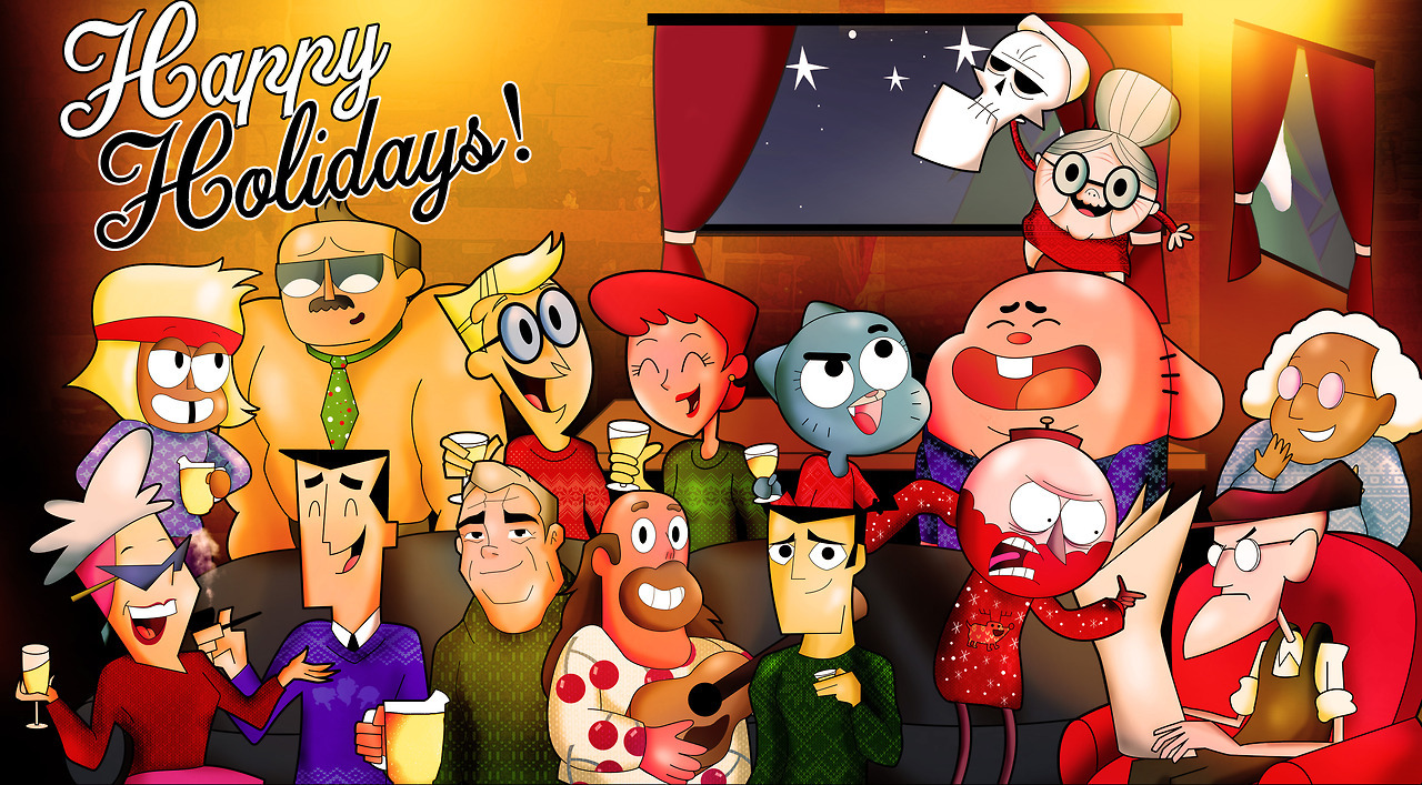 xeternalflamebryx: A few years ago I drew Christmas picture around cartoonn netowrk