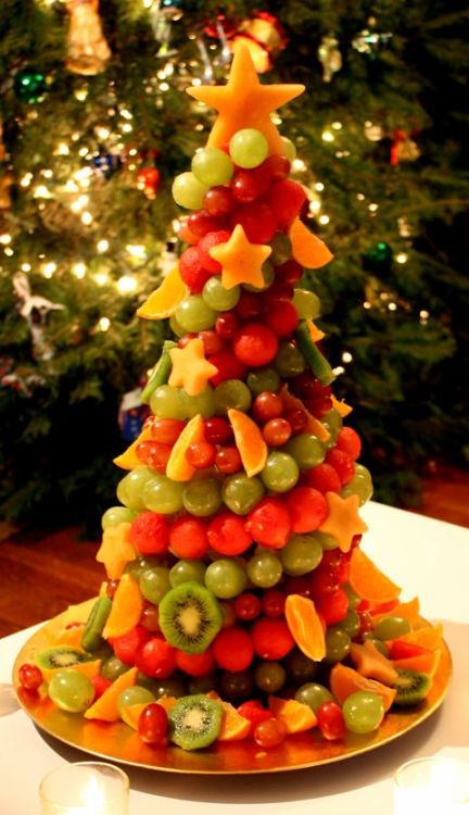 Fruit Christmas Tree. Healthy and Pretty !