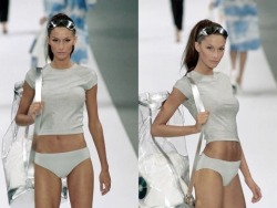 Mirandasbody:  Kaloriesblog:  Pradafied:  Supermodelgif:  Gisele @ Celine S/S 2000