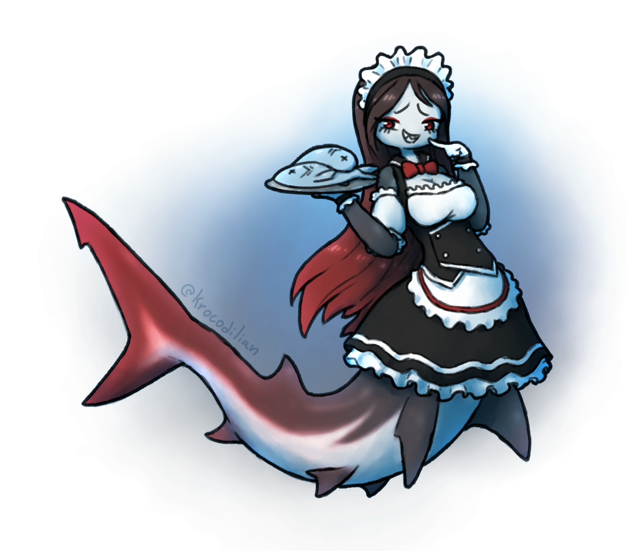 krocodilian:  im a bit late, but happy #MaidDay #メイドの日 and #Mermay !  
