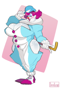 dieselbrain: h0nk I have a clown OC now, her name is Biggsy the Clown  :0)  ;9
