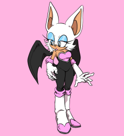 Shroomcave:  As Soon As I Hear Rouge’s Themesong I Had To Draw Her 