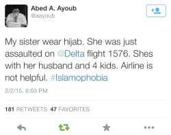 inixoq:juststarsdust:Seriously so disgusted right now.FUCK DELTA FUCK RACIST ISLAMAPHOBES FUCK THE US  at the back of the plane? fuckin&rsquo; animals on that flight. i don&rsquo;t fly with shitty delta anway, fuck them. 