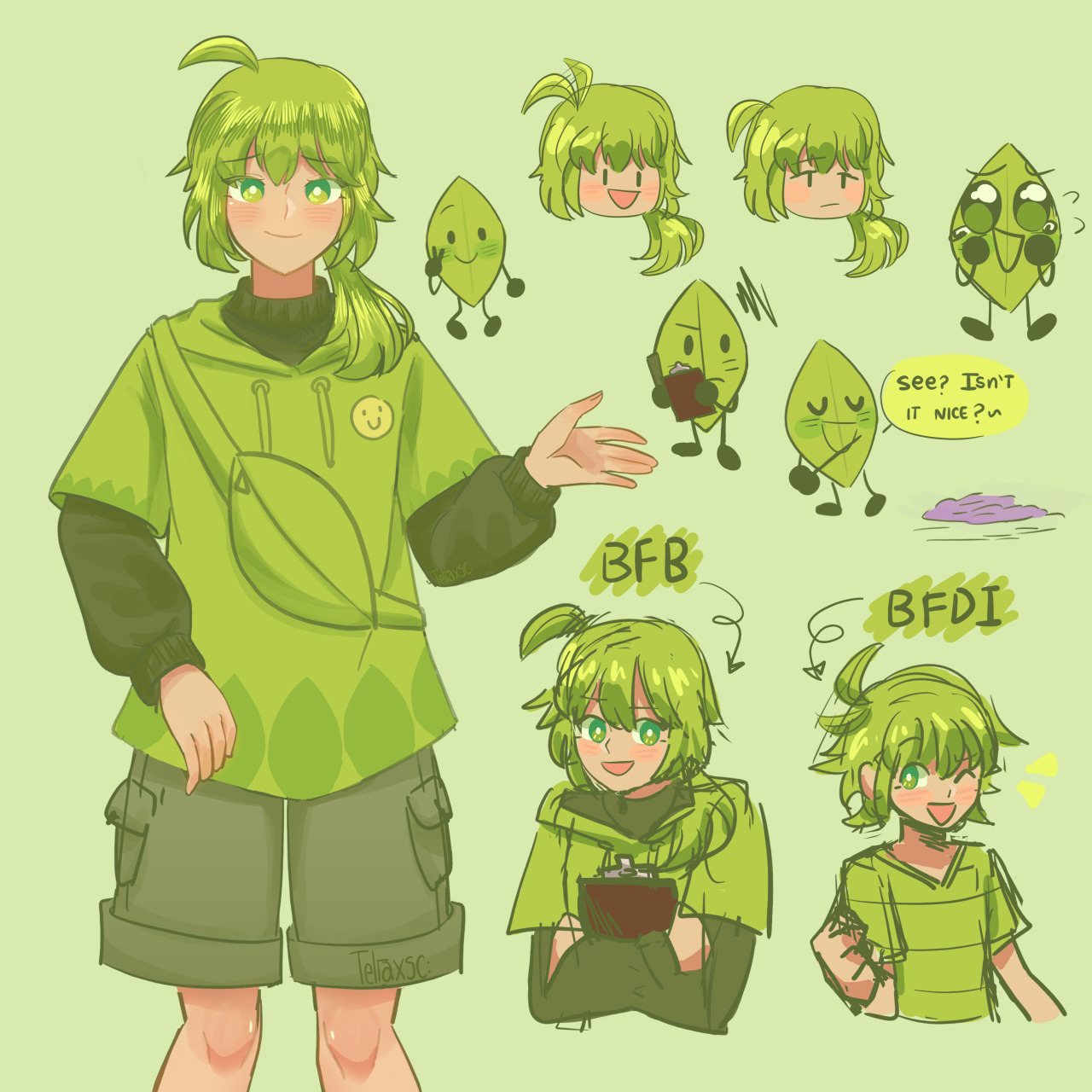 Leafy from bfdi