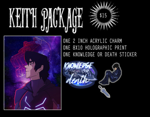 inkforwordsart:Voltron merch combo packs are available for pre-order until Feb. 10th! Everything is 