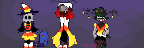 I Made This! Its A GIF Of My Characters In Their Halloween Costumes! I Hope It Looks Good! Have A Great