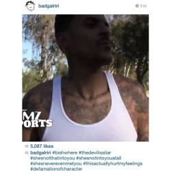 lebritanyarmor:  asap-stocky:  sadboy420:  mindurbusiness1:  factsmyguy:  56blogscrazy:  Matt Barnes saying him &amp; rihanna are more than friends then rihanna responded   yikes  Rihanna is the realest nigga in the game  #defamationofcharater   Damn.