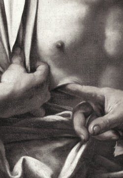 radicalvulnerability:   Caravaggio, The Incredulity