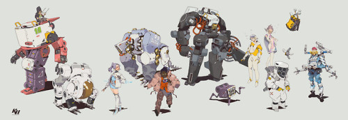 theartofmany:  Artist:  Kejun WangTitle:  Random personal stuffs“Some doodles i’ve been making after work“Cool stuff…