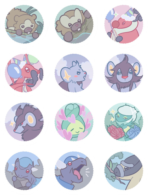 generation 4 pkmn as button designs that I’ve been working on the past couple months,, my most