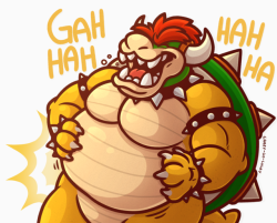 crazy-go-lucky:  Jiggly Bowser. Do I need a reason to draw this? no. 
