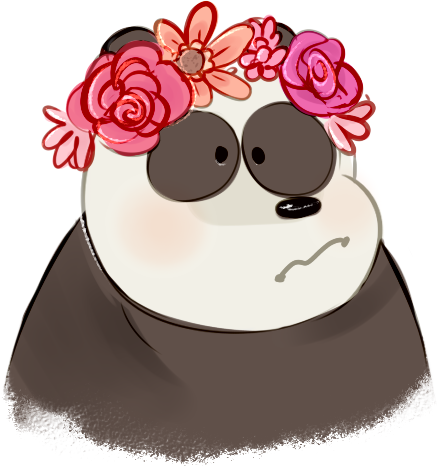 wbbbrothers:     voidvarmit said: could you draw all the bears wearing flower crowns?