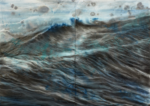 Judith Brandon (American, b. 1963, Indianapolis, IN) - Swell, 2013   Drawings: Ink, Charcoal, Pastel